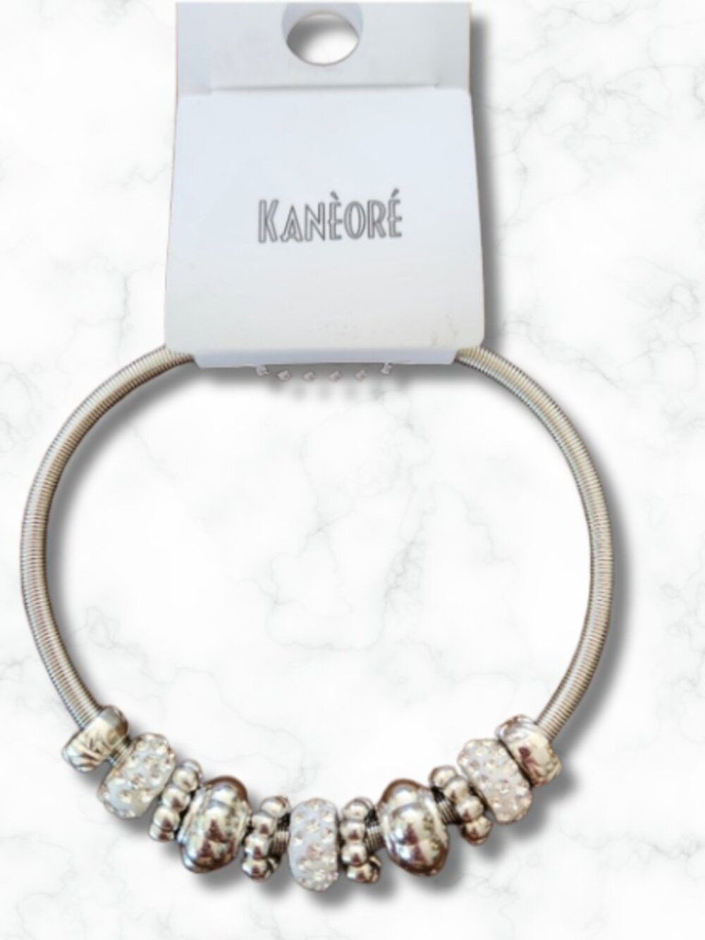 Kanèoré NWT Snake Chain Bracelet with Bead Accents